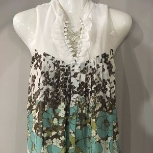 Studio Y sleeveless flowy top sz small
